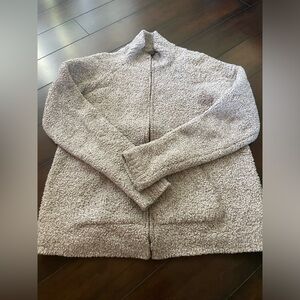 soft sheep wool full zip